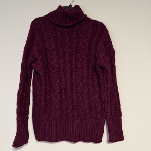 Banana Republic Sweaters - Banana Republic Fuchsia Turtleneck Merino Wool/Cashmere Sweater